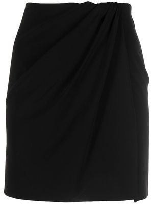 THE ANDAMANE Gabrielle wrap effect skirt - Black