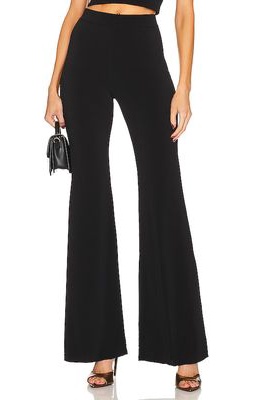 The Andamane Gaia Flare Pants in Black