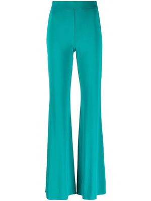 THE ANDAMANE Gaia jersey flared trousers - Green