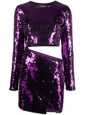 THE ANDAMANE Gia sequinned minidress - Purple