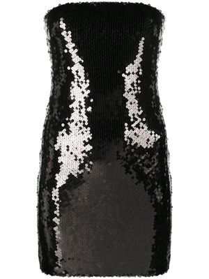 THE ANDAMANE Giselle mini tube dress - Black