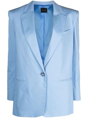 THE ANDAMANE Guia oversized single-breasted blazer - Blue