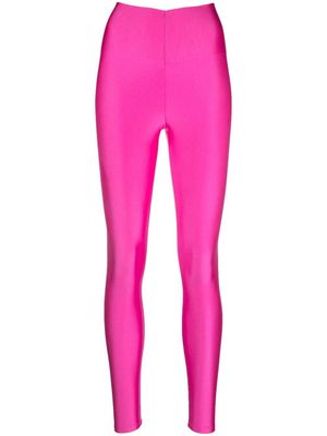 THE ANDAMANE high-waisted slim-cut leggings - Pink