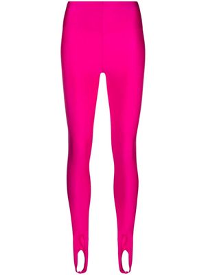 THE ANDAMANE high-waisted stirrup leggings - Pink