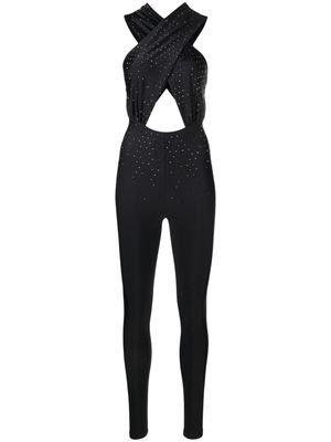 THE ANDAMANE Hola crystal-embellished jumpsuit - Black