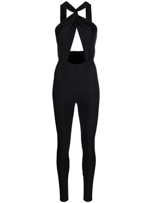 THE ANDAMANE Hola cut-out halterneck jumpsuit - Black