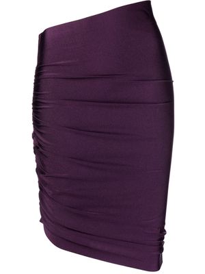 THE ANDAMANE Jamelia asymmetric mini skirt - Purple