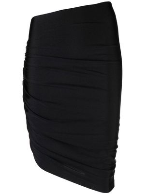 THE ANDAMANE Jamelia ruched skirt - Black
