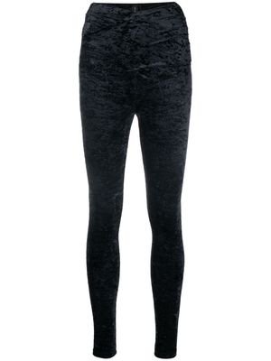 THE ANDAMANE Keila velvet leggings - Black
