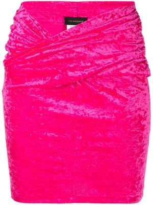 THE ANDAMANE Kelly velvet mini skirt - Pink
