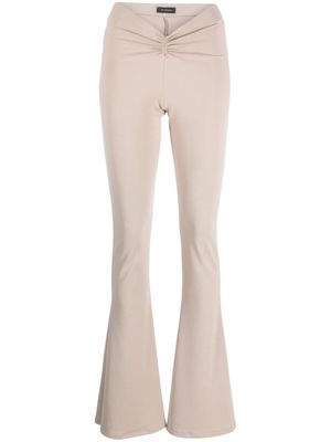 THE ANDAMANE Lindsay flared trousers - Neutrals