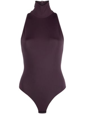 THE ANDAMANE Norah mock-neck sleeveless bodysuit - Purple
