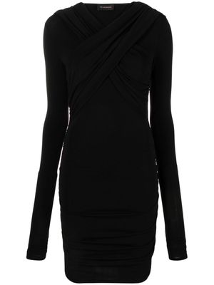 THE ANDAMANE Odilla slouch-hood dress - Black
