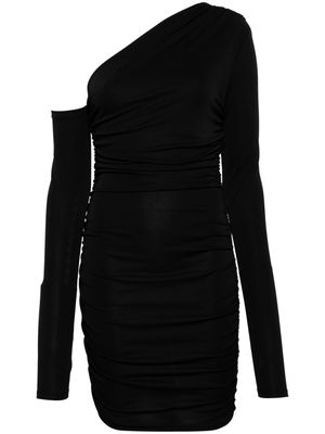 THE ANDAMANE Olimpia asymmetric minidress - Black