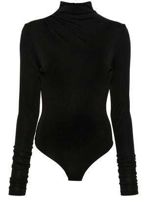 THE ANDAMANE open-back bodysuit - Black