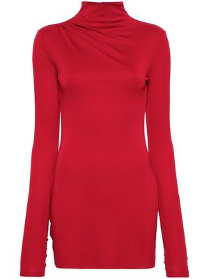 THE ANDAMANE open-back mini dress - Red