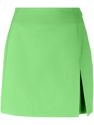 THE ANDAMANE side-slit mini skirt - Green