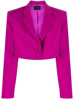 THE ANDAMANE single-breasted cropped blazer - Pink