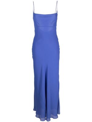 THE ANDAMANE square-neck sleeveless dress - Blue
