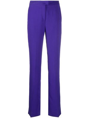 THE ANDAMANE straight-leg tailored trousers - Purple
