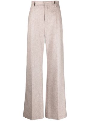 THE ANDAMANE tailored wide-leg trousers - Neutrals