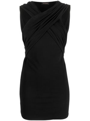 THE ANDAMANE twist-detail sleeveless minidress - Black
