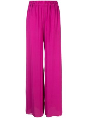 THE ANDAMANE wide-leg flared trousers - Pink