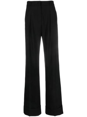 THE ANDAMANE wide-leg tailored trousers - Black