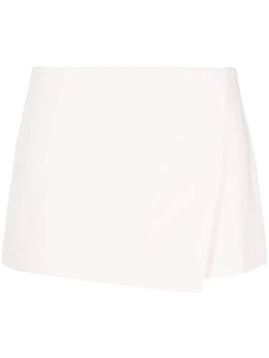 THE ANDAMANE wrap low-rise mini skirt - White
