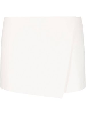 THE ANDAMANE wrap mini skirt - White