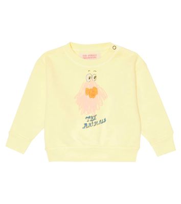 The Animals Observatory Baby Bear printed cotton sweater