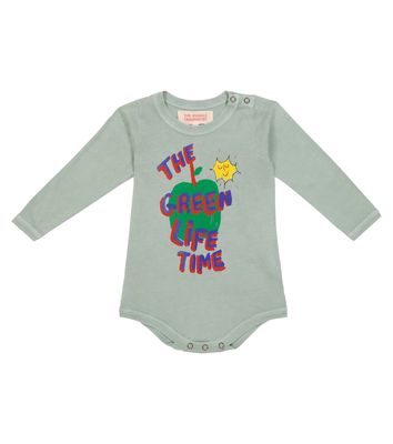 The Animals Observatory Baby long-sleeved cotton bodysuit