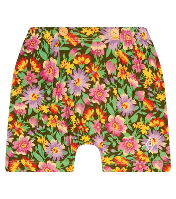 The Animals Observatory Baby Mole printed cotton shorts