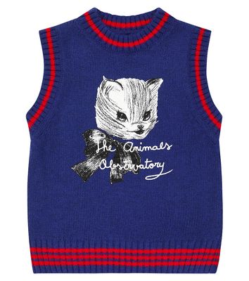 The Animals Observatory Bat knit sweater vest