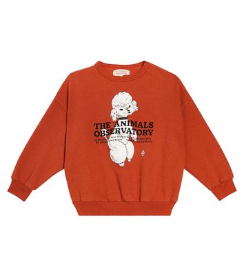 The Animals Observatory Big Bear printed cotton sweatshirt