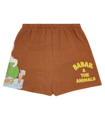 The Animals Observatory Clam printed cotton shorts