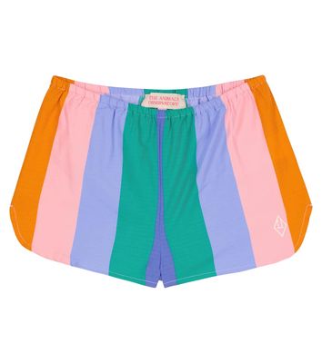 The Animals Observatory Clam striped cotton shorts