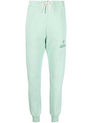 The Animals Observatory Draco logo-print cotton track pants - Green