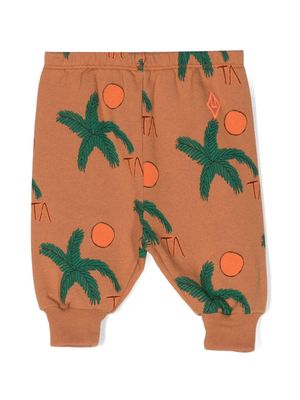 The Animals Observatory Dromedary palm-leaf print trousers - Brown