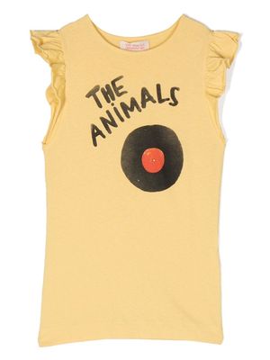 The Animals Observatory graphic-print cotton T-shirt - Yellow