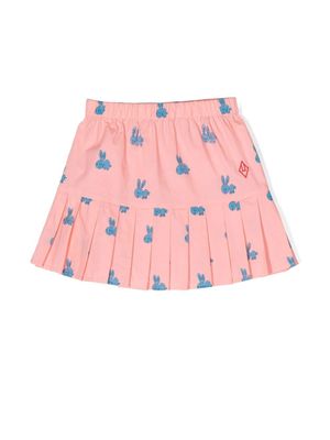 The Animals Observatory graphic-print pleated skirt - Pink