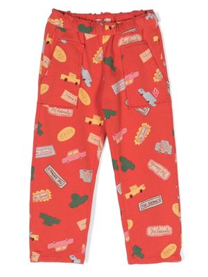 The Animals Observatory Horse graphic-print track pants - Red