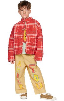 The Animals Observatory Kids Red Logo Starling Jacket