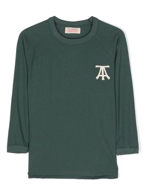 The Animals Observatory logo-print cotton T-shirt - Green