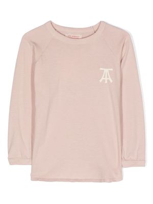 The Animals Observatory logo-print cotton T-shirt - Pink