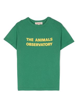 The Animals Observatory logo-print sweatshirt - Yellow