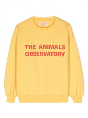 The Animals Observatory logo-print T-shirt - Green