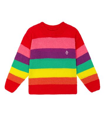 The Animals Observatory Red Logo Bull striped sweater