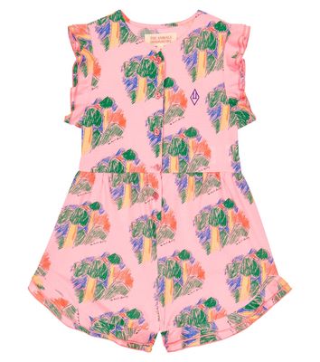 The Animals Observatory Squirrel printed cotton playsuit