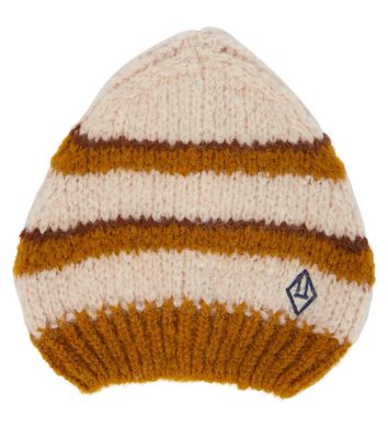 The Animals Observatory Stripes Pony wool-blend beanie